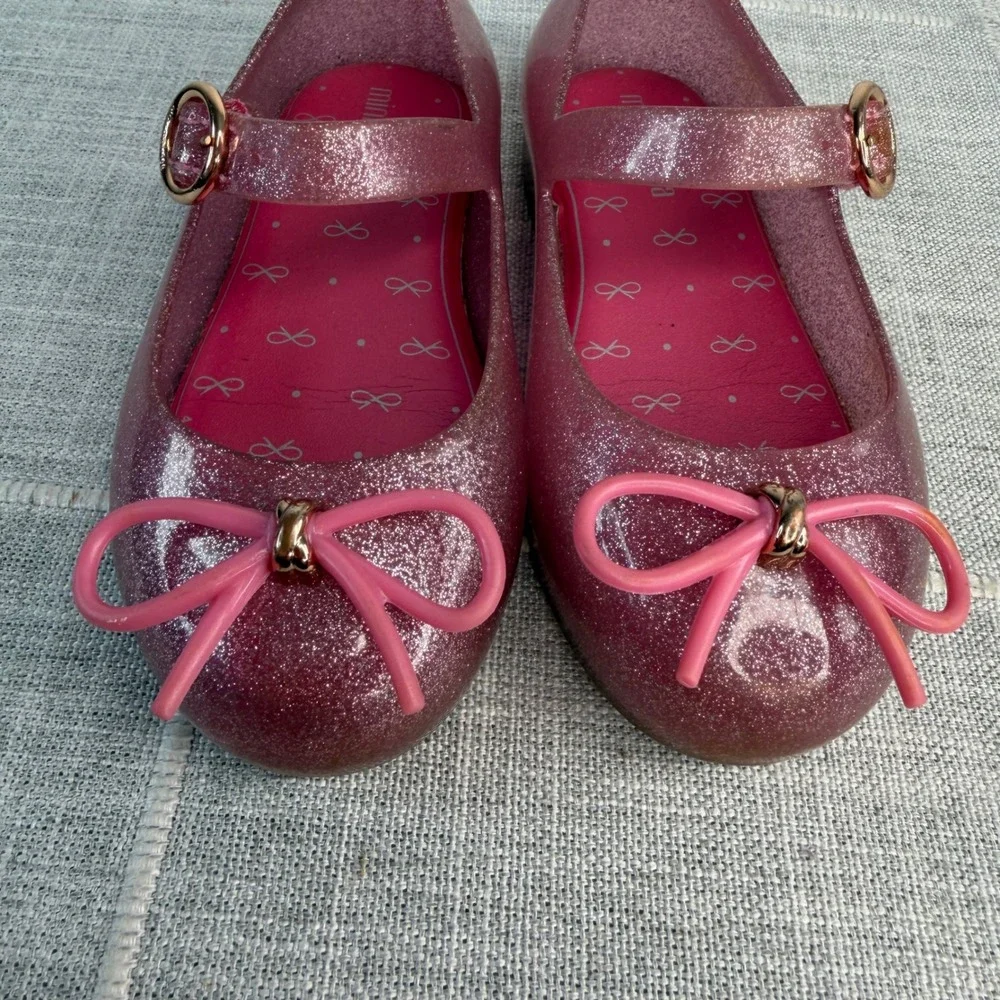 Mini Melissa Toddler Girl's 9 Sweet Love Mary Jane Ballerina Flats Jelly Shoes